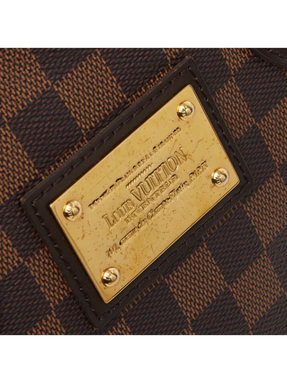 Louis Vuitton Damier Hampstead PM Tote Brown Leather - Picture 8 of 10